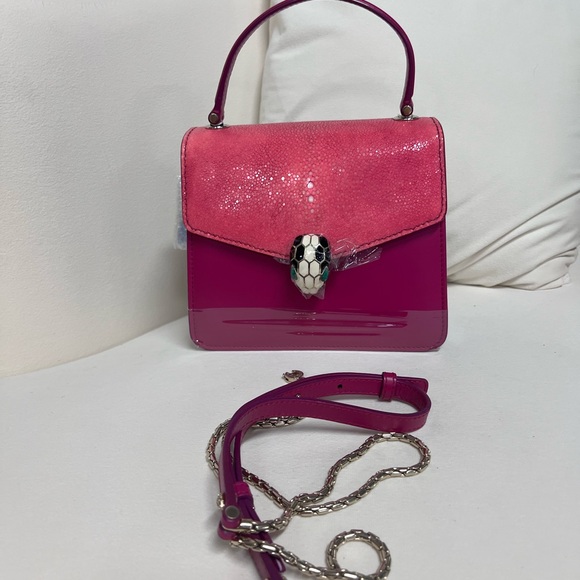 Bulgari Fuchsia and Pink Handbag - Picture 1 of 7
